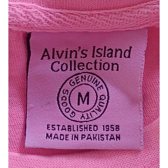 Alvin's Island Size M Surf Tank Top Pink Gulf Shores Sleeveless  100% Cotton NWT - Picture 4 of 6